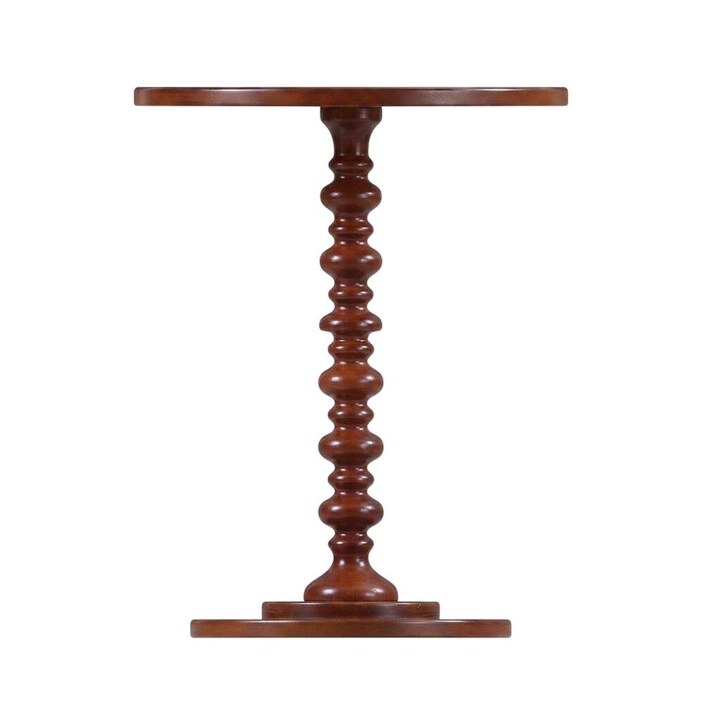 Classic Spindle Coffee Table in Distressed Finish with Durable Construction