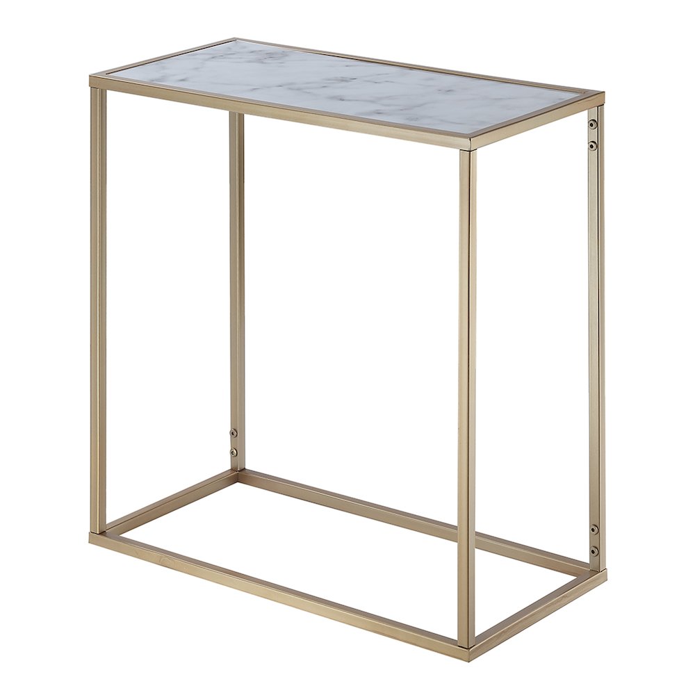 Gold Coast Faux Marble Chairside Table