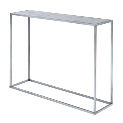 Gold Coast Faux Marble Console Table