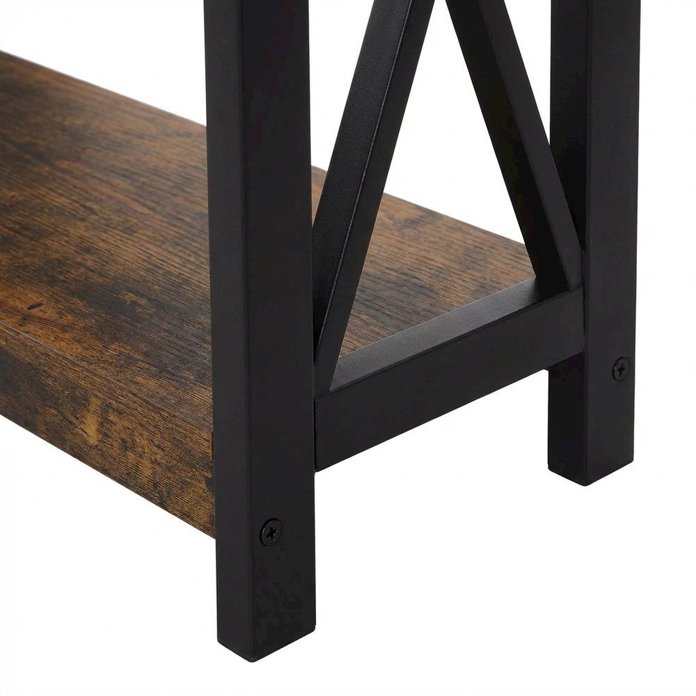 Wooden Console Table with Shelf for Modern Home Decor