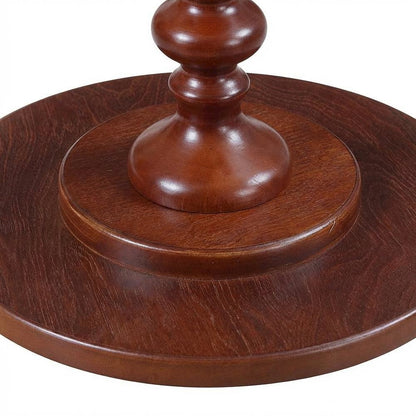 Classic Spindle Coffee Table in Distressed Finish with Durable Construction