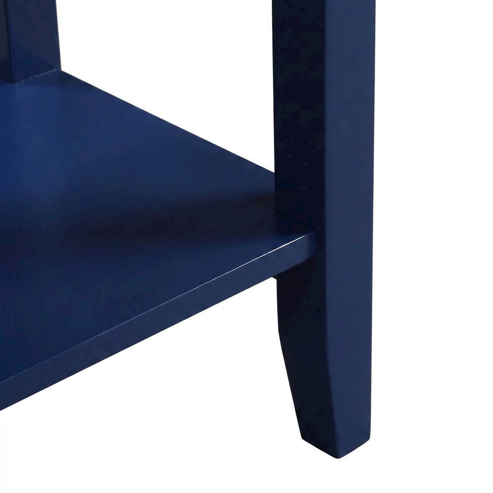 Transitional 1-Drawer End Table with Shelves for Living Room