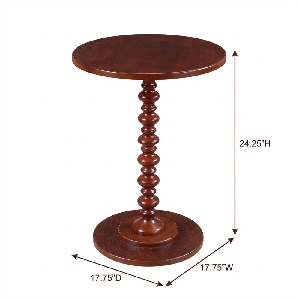 Classic Spindle Coffee Table in Distressed Finish with Durable Construction