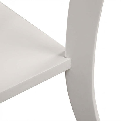 White square end table with modern design and sturdy construction