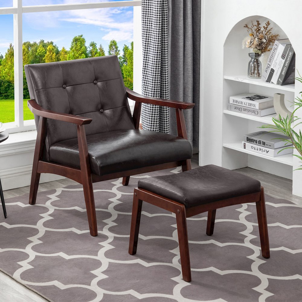 Take a Seat Natalie Accent Chair and Ottoman Set