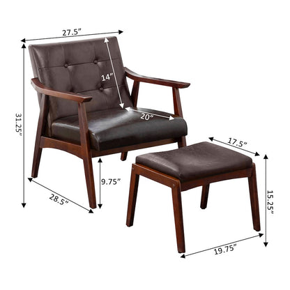 Take a Seat Natalie Accent Chair and Ottoman Set