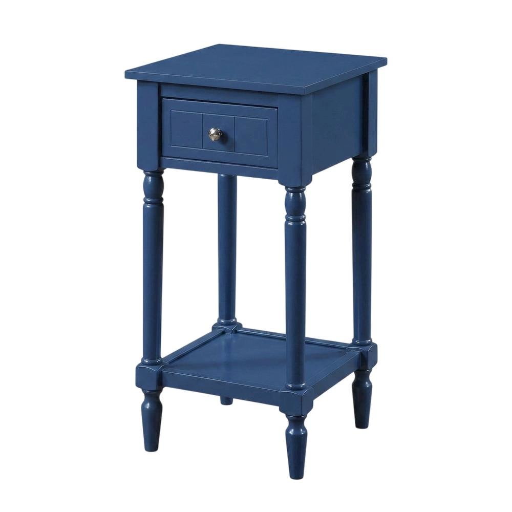 Traditional style accent table with drawer and shelf for living room use