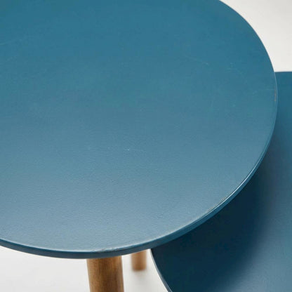 End Table with Wooden Finish, Sturdy Surface, and Modern Style