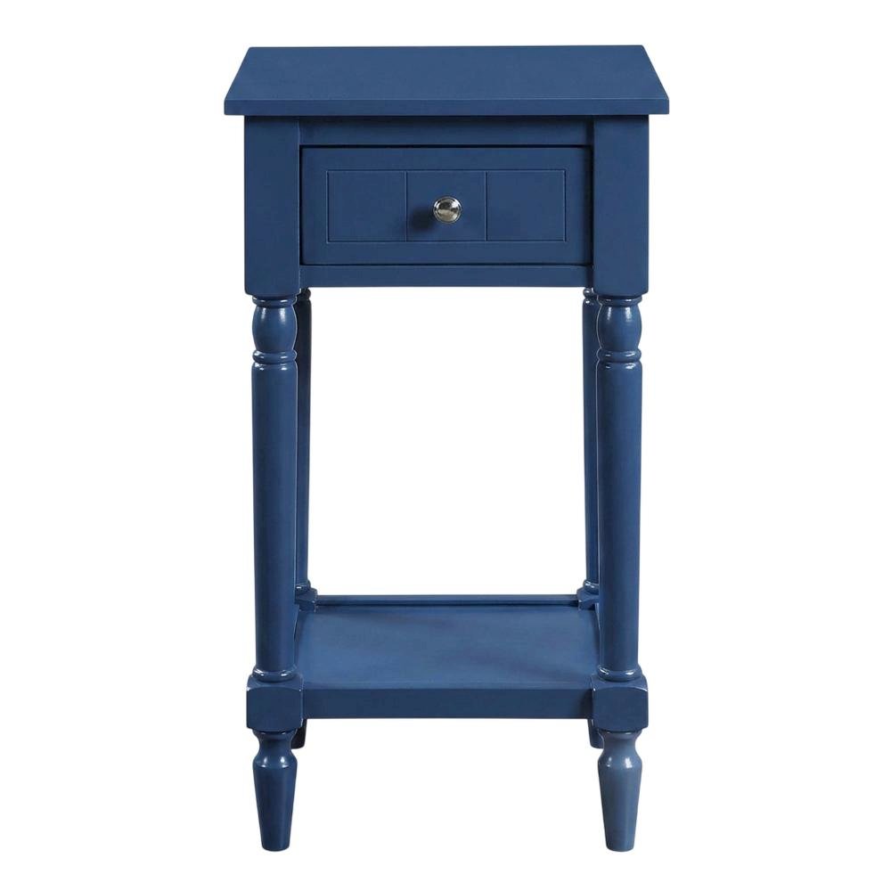 Traditional style accent table with drawer and shelf for living room use