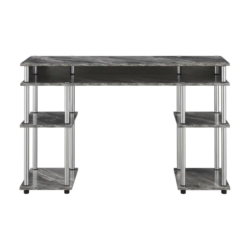 Contemporary Gray Marble Student Desk With Sleek Modern Design