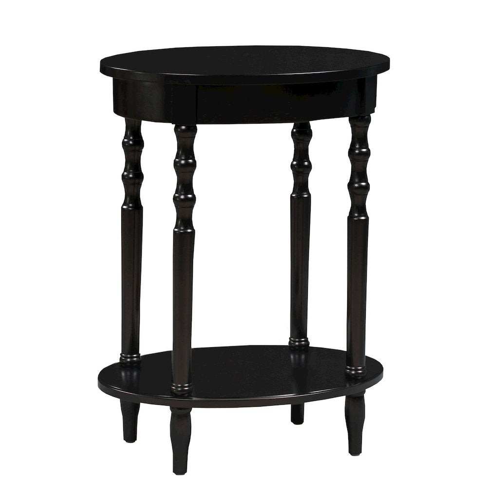 Classic Accents Brandi Oval End Table with Shelf