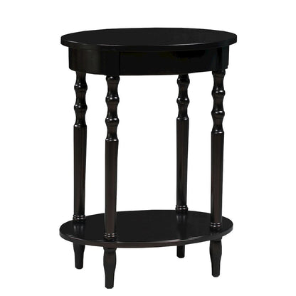 Classic Accents Brandi Oval End Table with Shelf