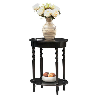 Classic Accents Brandi Oval End Table with Shelf