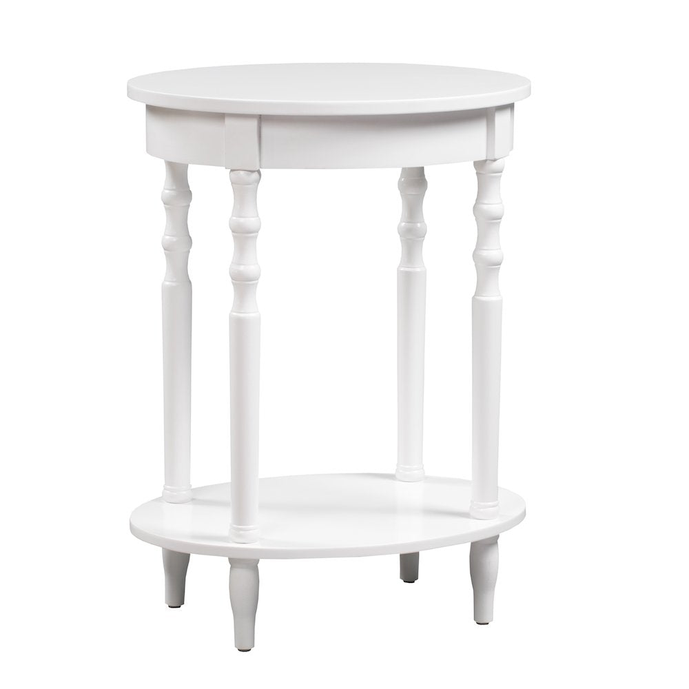 Classic Accents Brandi Oval End Table with Shelf