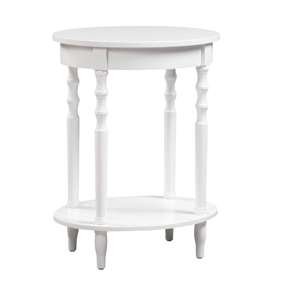 Classic Accents Brandi Oval End Table with Shelf