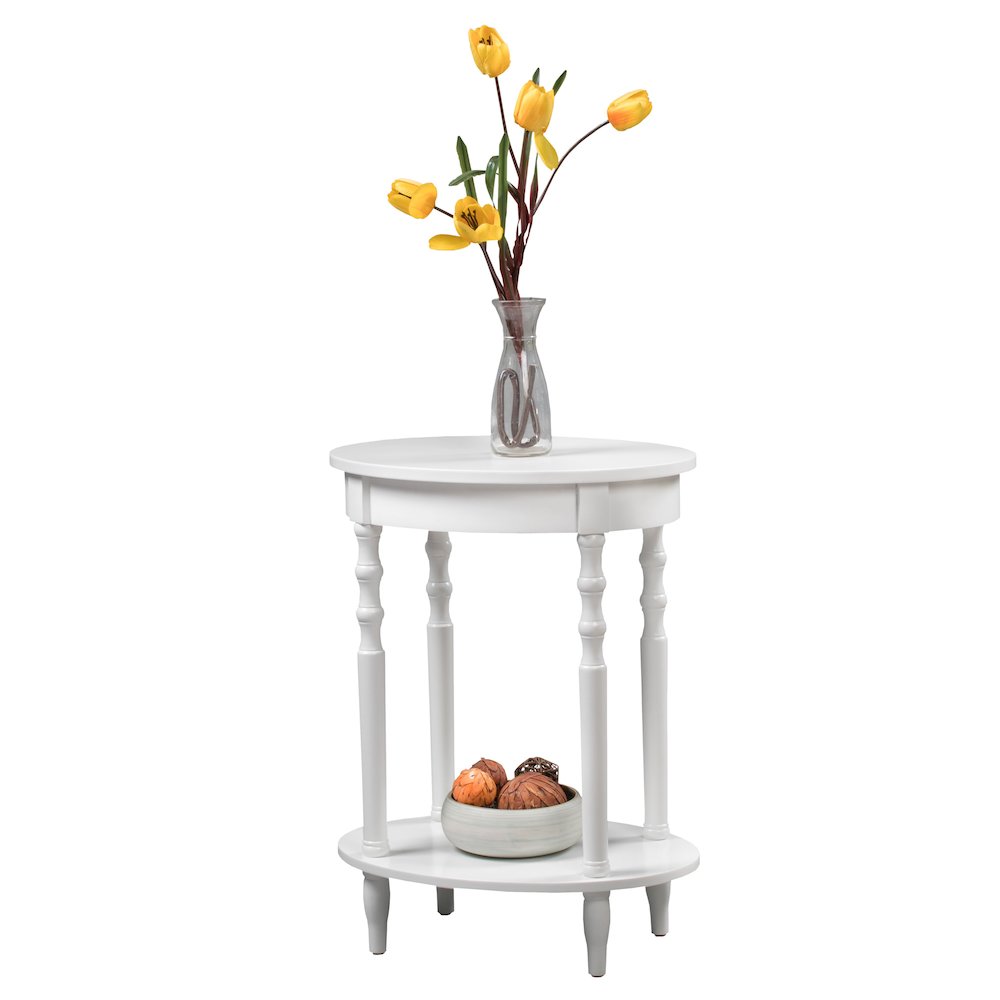 Classic Accents Brandi Oval End Table with Shelf