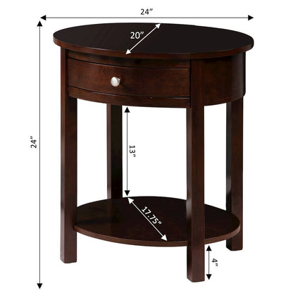Classic Accents Cypress 1 Drawer End Table with Shelf