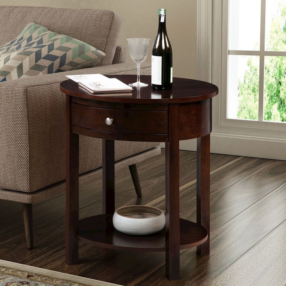 Classic Accents Cypress 1 Drawer End Table with Shelf