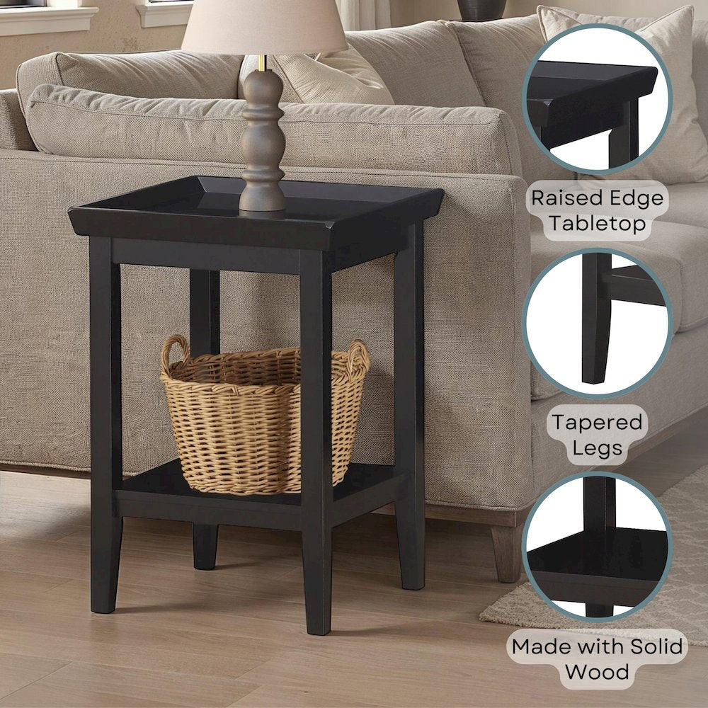 Ledgewood End Table with Shelf