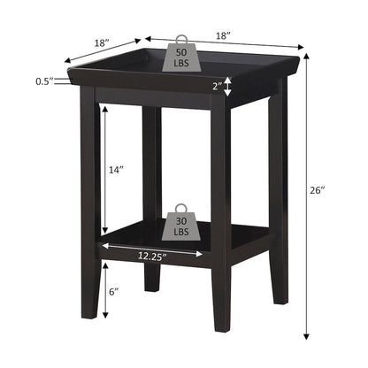 Ledgewood End Table with Shelf