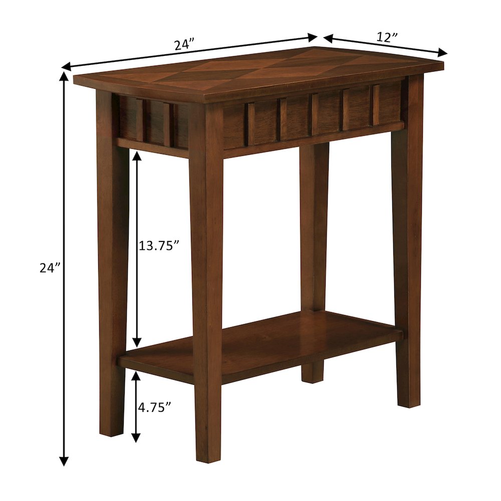 Dennis End Table with Shelf