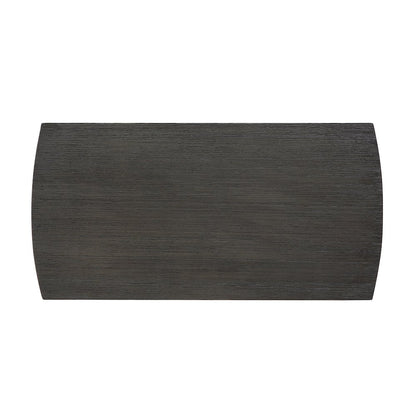 Dennis End Table with Shelf, Wirebrush Dark Gray