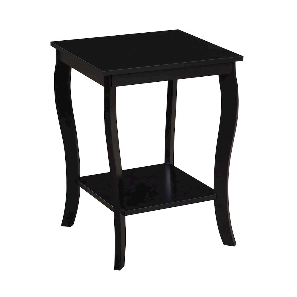 American Heritage Square End Table, Black