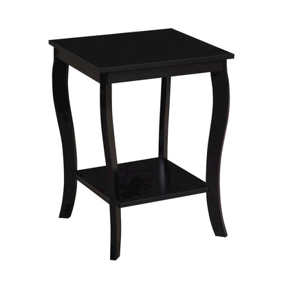 American Heritage Square End Table, Black