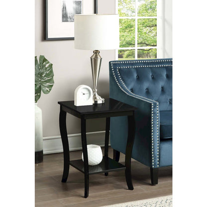 American Heritage Square End Table, Black
