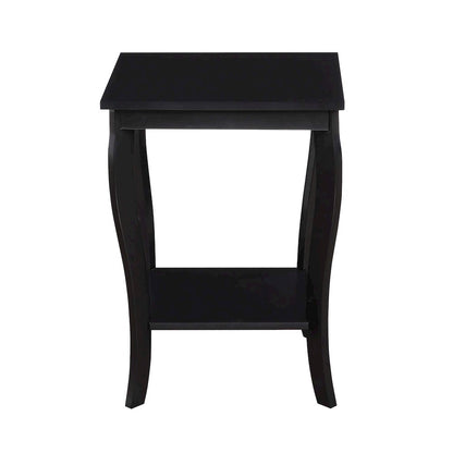 American Heritage Square End Table, Black