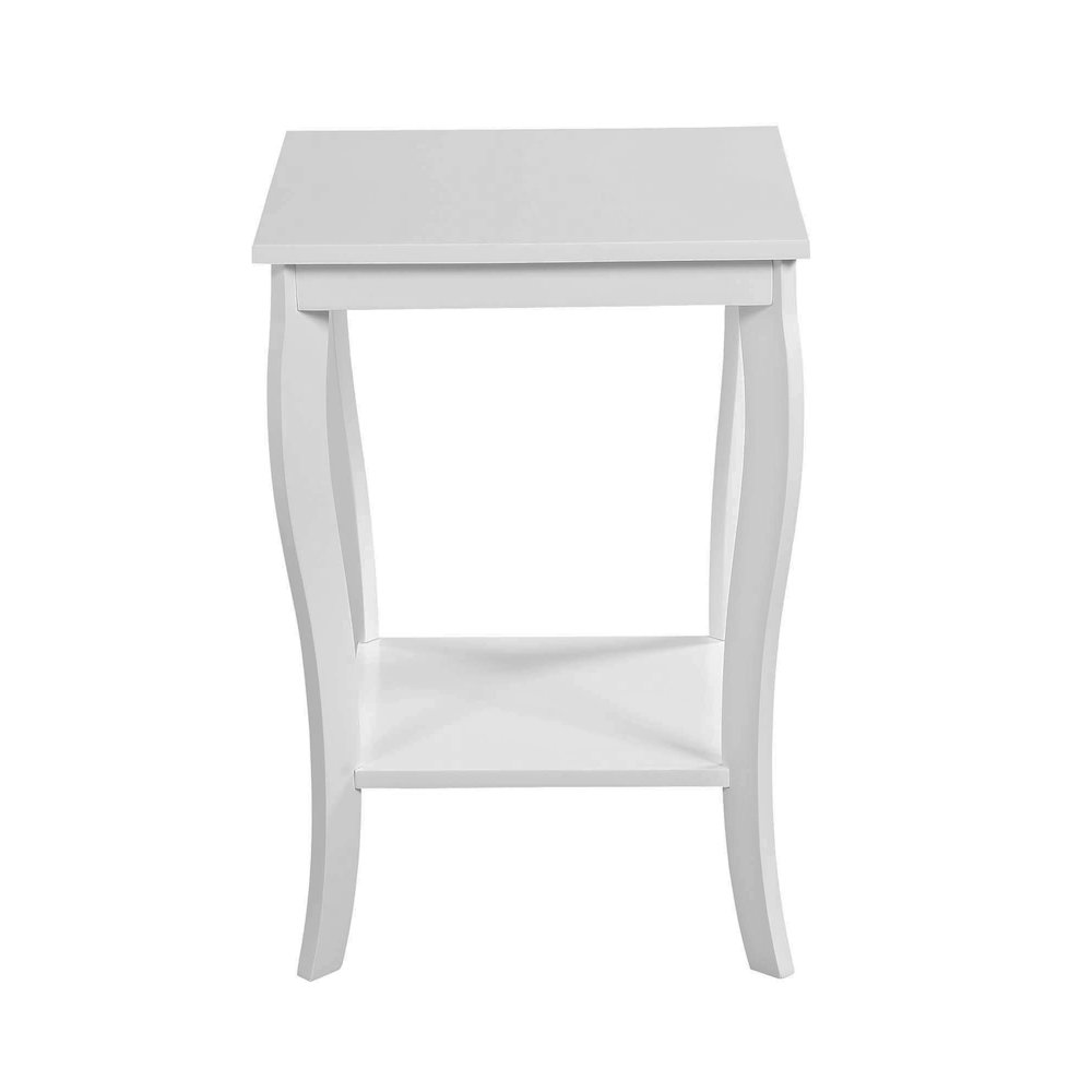 American Heritage Square End Table, White