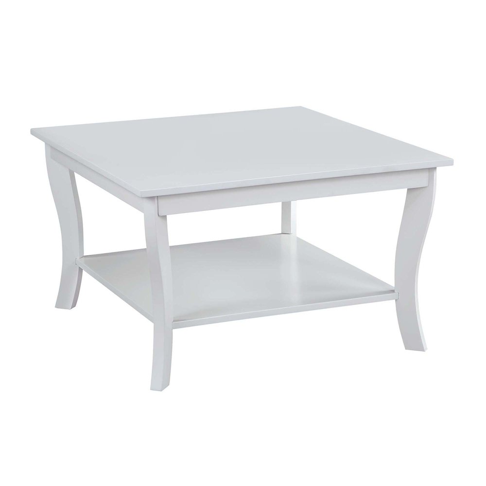 American Heritage Square Coffee Table, White