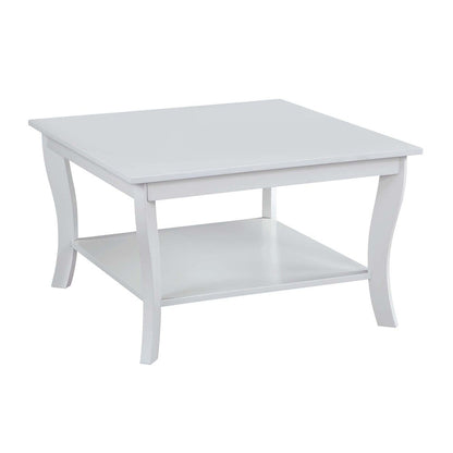 American Heritage Square Coffee Table, White