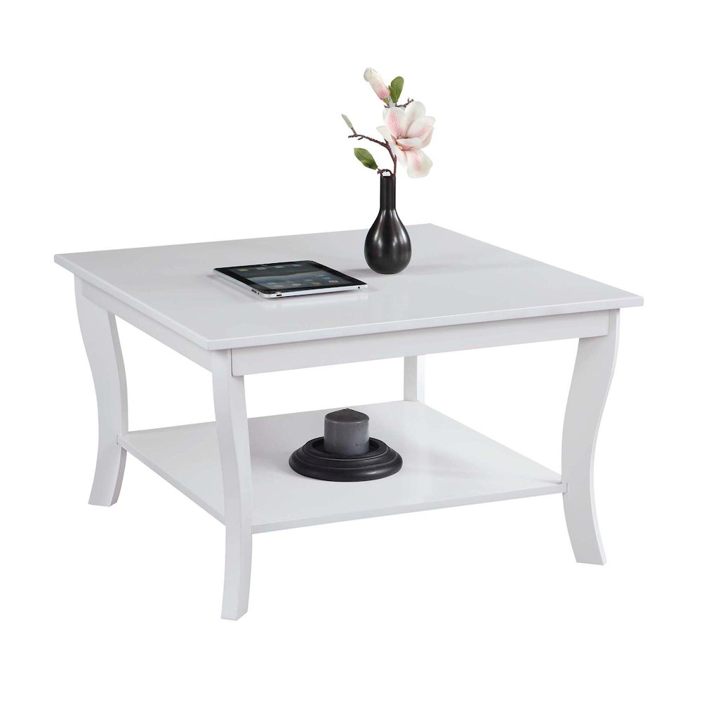 American Heritage Square Coffee Table, White