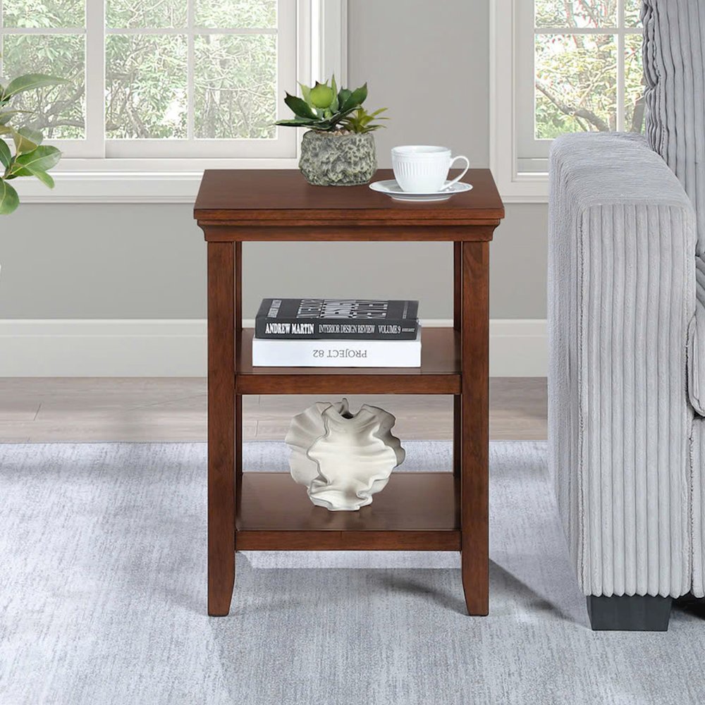 Tribeca End Table with Shelves