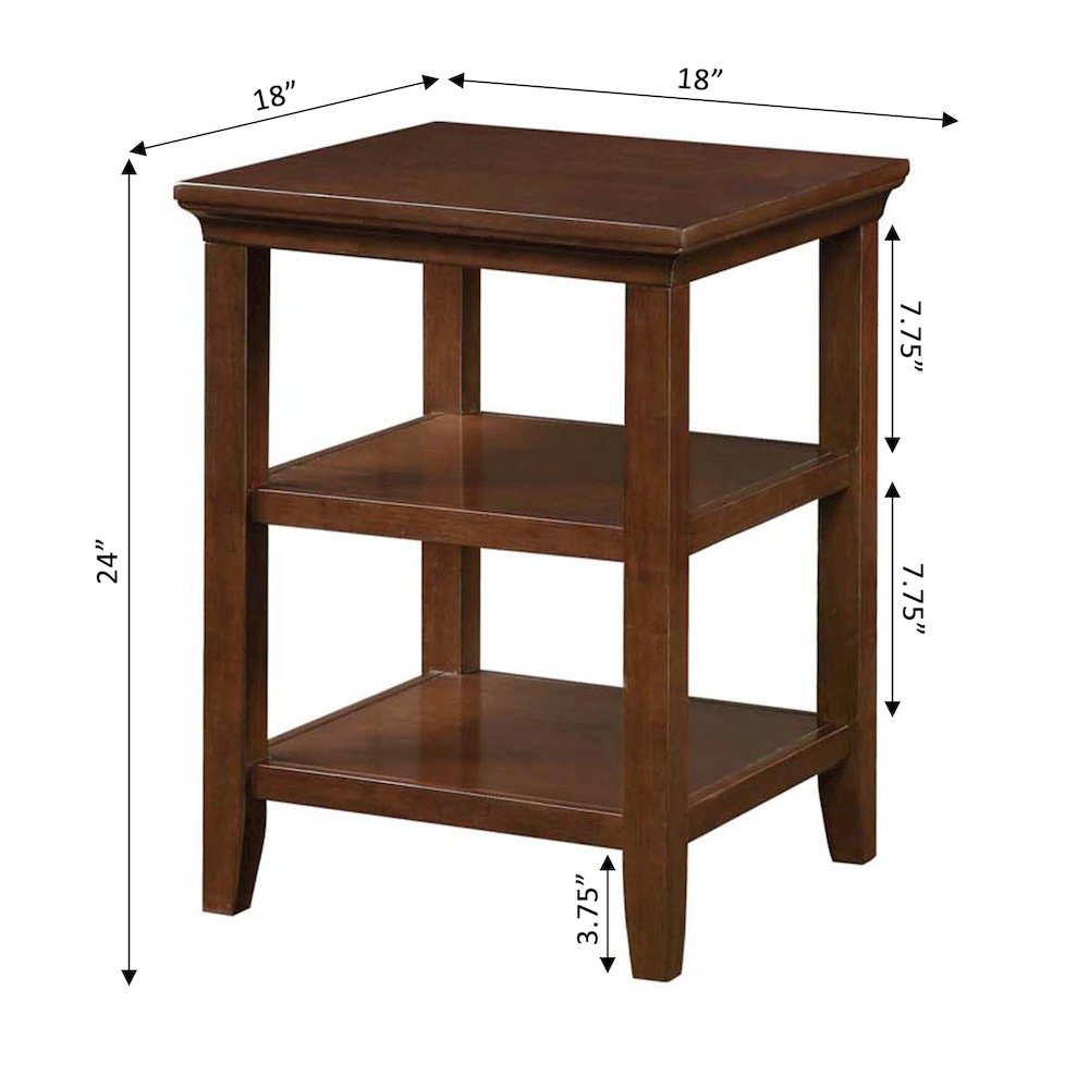 Tribeca End Table with Shelves