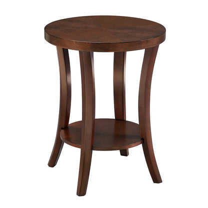 Charleston Round End Table with Shelf