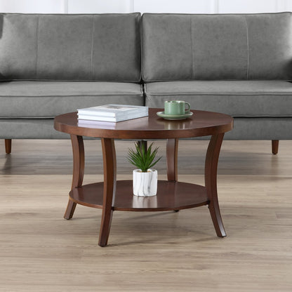 Charleston Round Coffee Table with Shelf