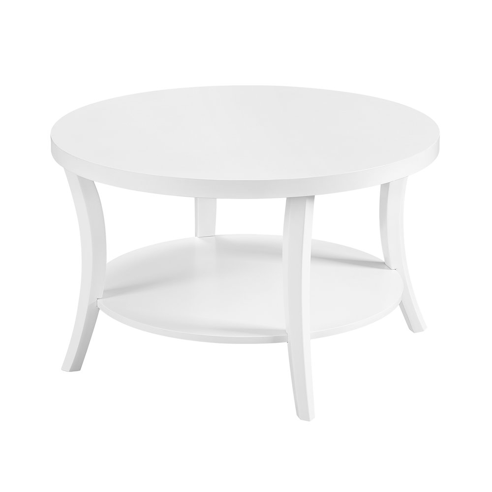 Charleston Round Coffee Table with Shelf