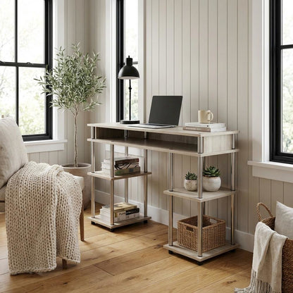 Compact Student Desk With Shelves For Organizing Workspace