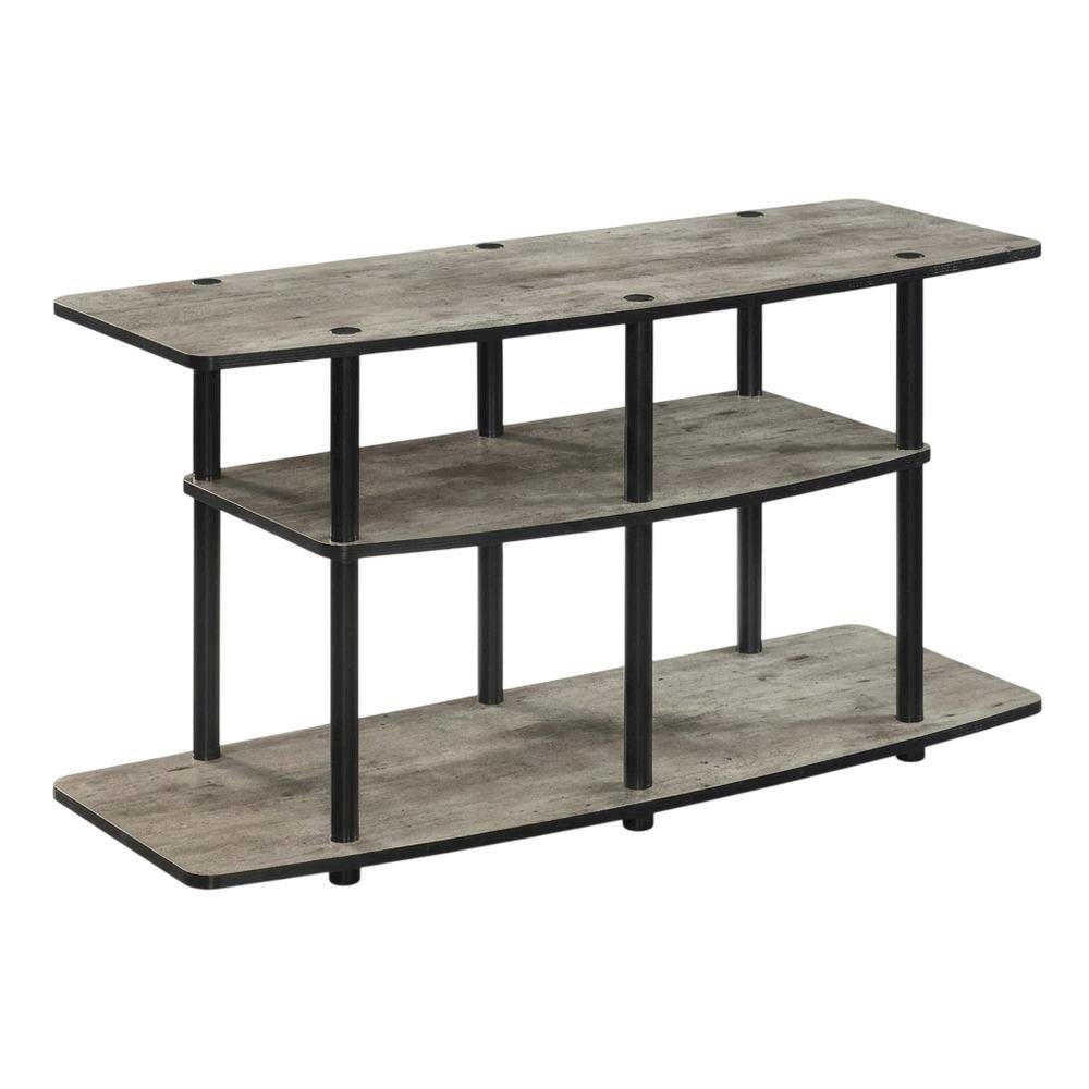 TV stand in contemporary wood finish with spacious storage