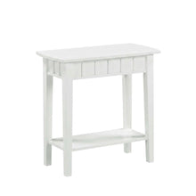 Wooden End Table with Flat Surface for Living Room and Bedroom Use