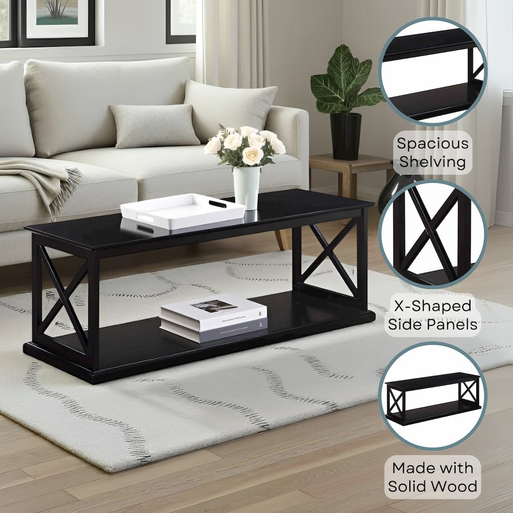 Coventry Coffee Table with Shelf