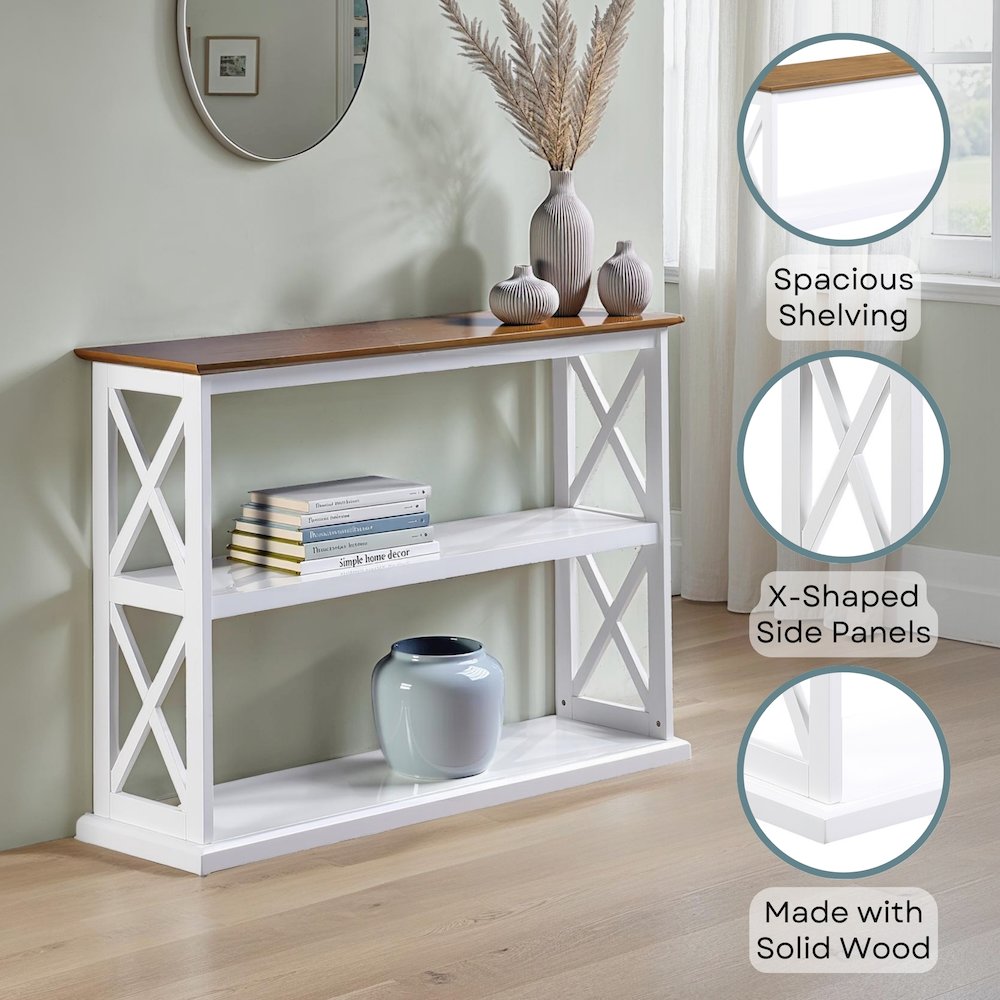 Coventry Console Table with Shelves