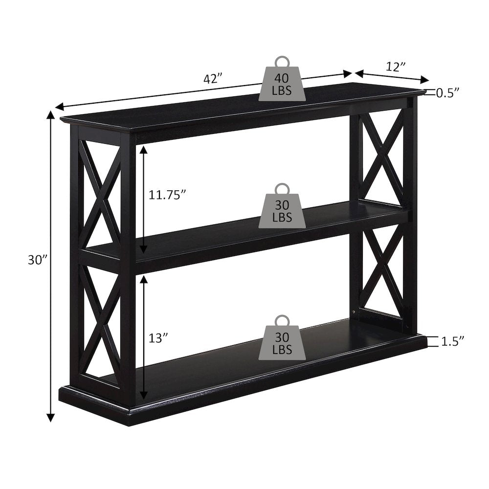 Coventry Console Table with Shelves
