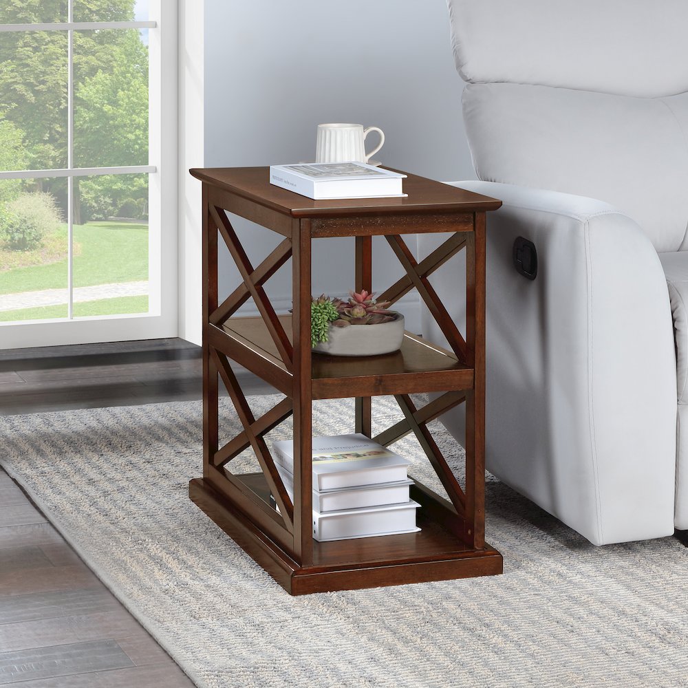 Coventry Chairside End Table with Shelves