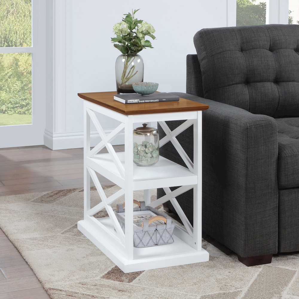 Coventry Chairside End Table with Shelves