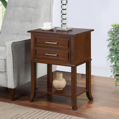 Sydney 2 Drawer Entryway Hall Table with Shelf