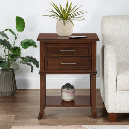 Sydney 2 Drawer Entryway Hall Table with Shelf