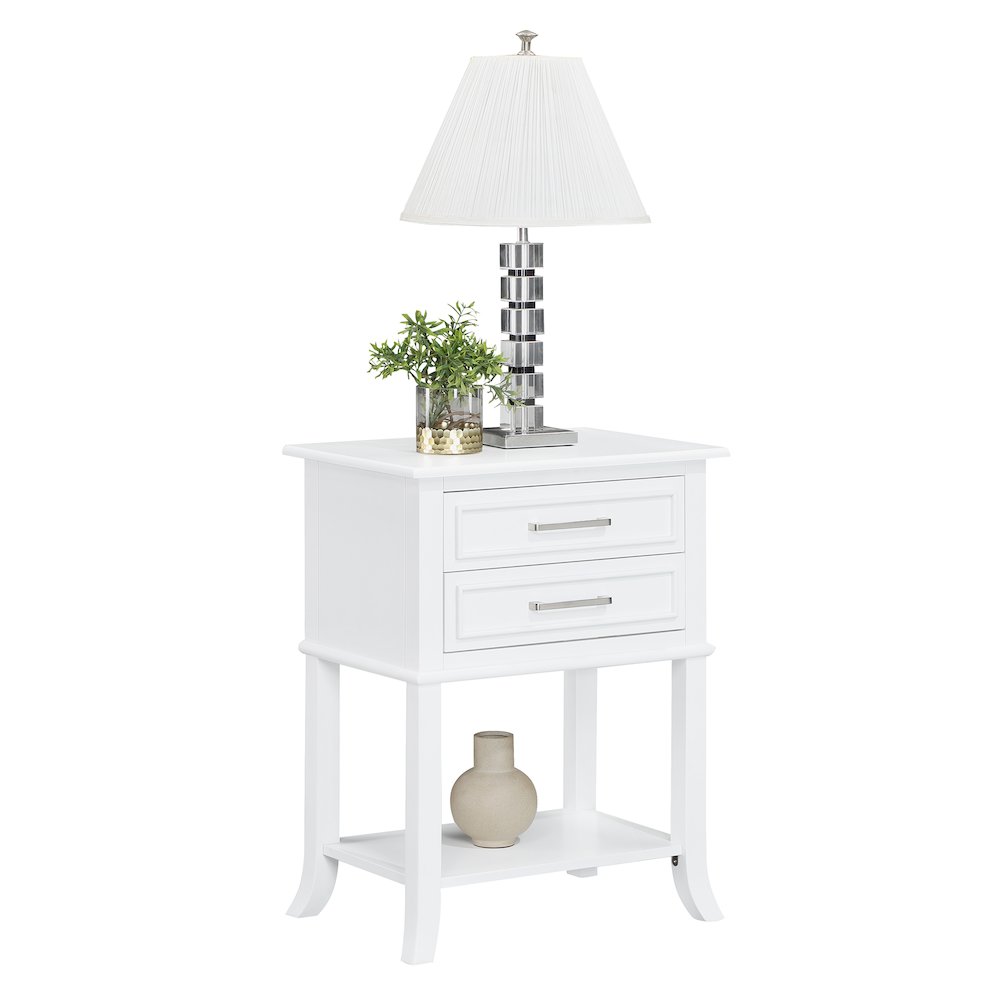Sydney 2 Drawer Entryway Hall Table with Shelf